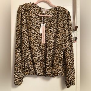 Catherine Malandrino Animal Print Blouse